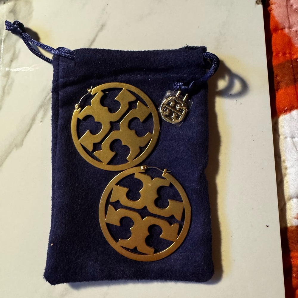 Gold Logo Earrings
